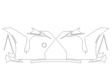 lc 3M Clear Bra Bumper Precut PPF Diagram
