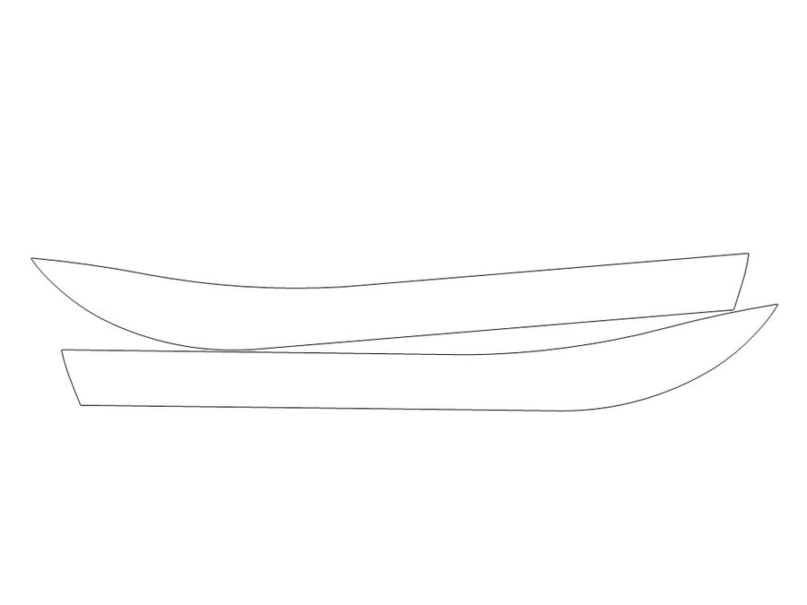 lc 3M Clear Bra Door Cup Precut PPF Diagram