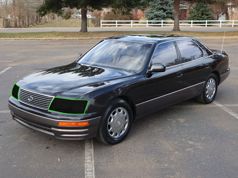 lexus ls 1995-1997 Headlight Tint Location