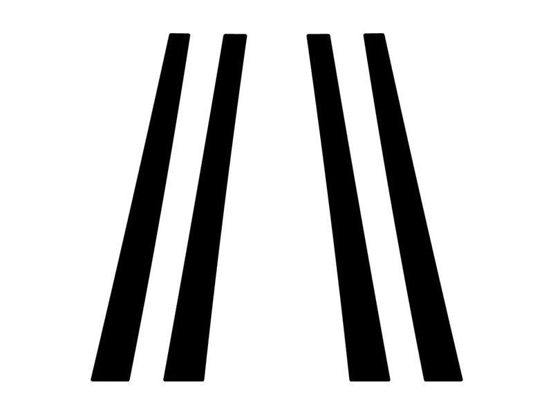 lexus ls 1996-2000 Carbon Fiber Pillar Trim Diagram