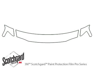 ls 3M Clear Bra Hood Precut PPF Diagram