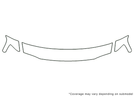 ls Avery Dennison Clear Bra Hood Precut PPF Diagram