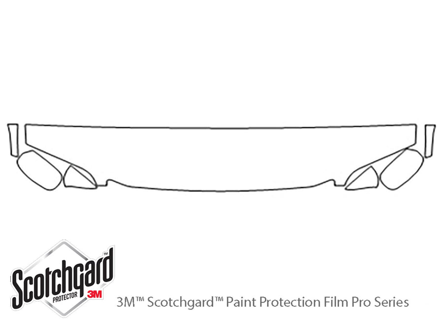 ls 3M Clear Bra Hood Precut PPF Diagram