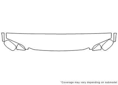ls Avery Dennison Clear Bra Hood Precut PPF Diagram