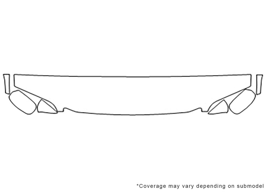 ls Avery Dennison Clear Bra Hood Precut PPF Diagram