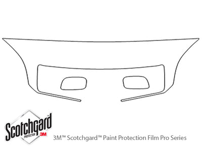 ls 3M Clear Bra Hood Precut PPF Diagram