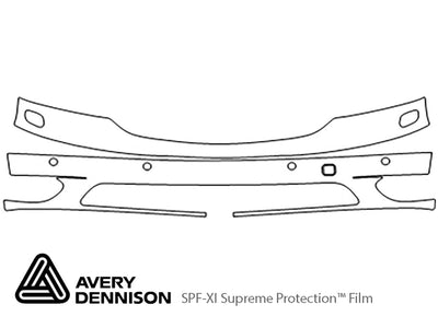ls Avery Dennison Clear Bra Bumper Precut PPF Diagram