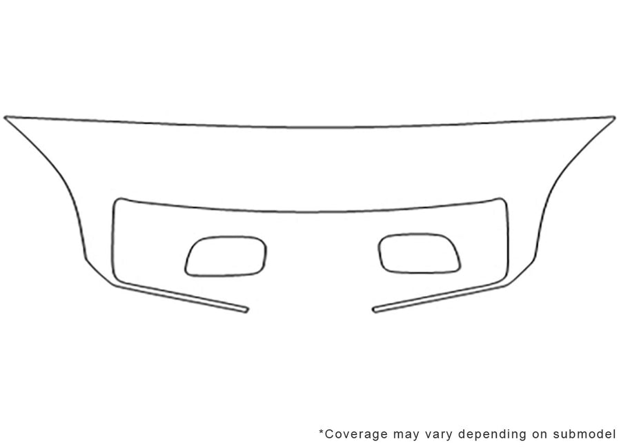 ls 3M Clear Bra Hood Precut PPF Diagram