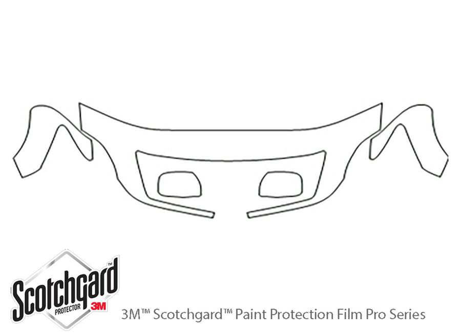 ls 3M Clear Bra Hood Precut PPF Diagram