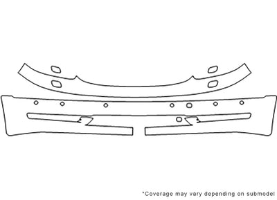 ls 3M Clear Bra Bumper Precut PPF Diagram