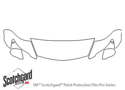 ls 3M Clear Bra Hood Precut PPF Diagram
