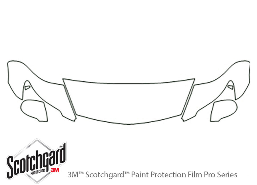 ls 3M Clear Bra Hood Precut PPF Diagram