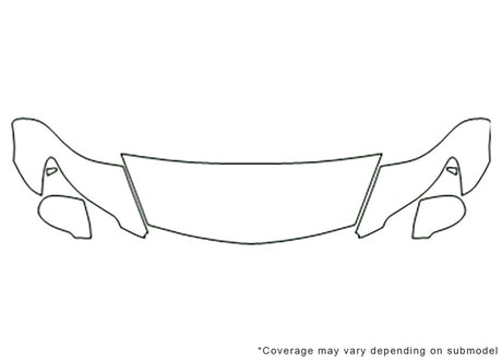 ls 3M Clear Bra Hood Precut PPF Diagram