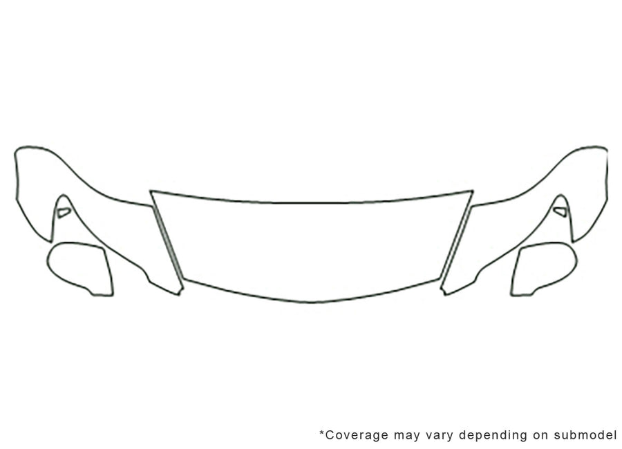ls 3M Clear Bra Hood Precut PPF Diagram