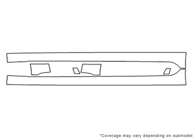 ls Avery Dennison Clear Bra Door Cup Precut PPF Diagram