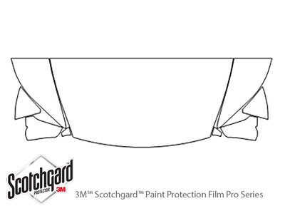 ls 3M Clear Bra Hood Precut PPF Diagram