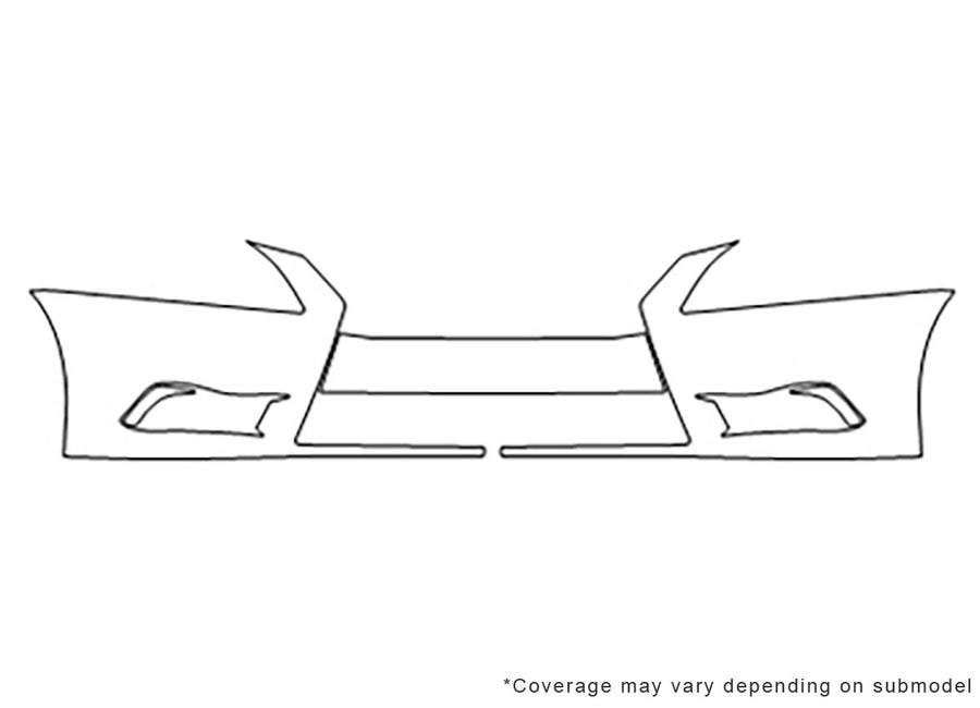 ls 3M Clear Bra Bumper Precut PPF Diagram