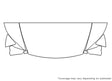 ls Avery Dennison Clear Bra Hood Precut PPF Diagram