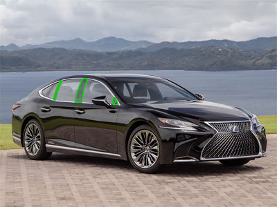 lexus ls 2018-2023 Pillar Post Trim Installation Location