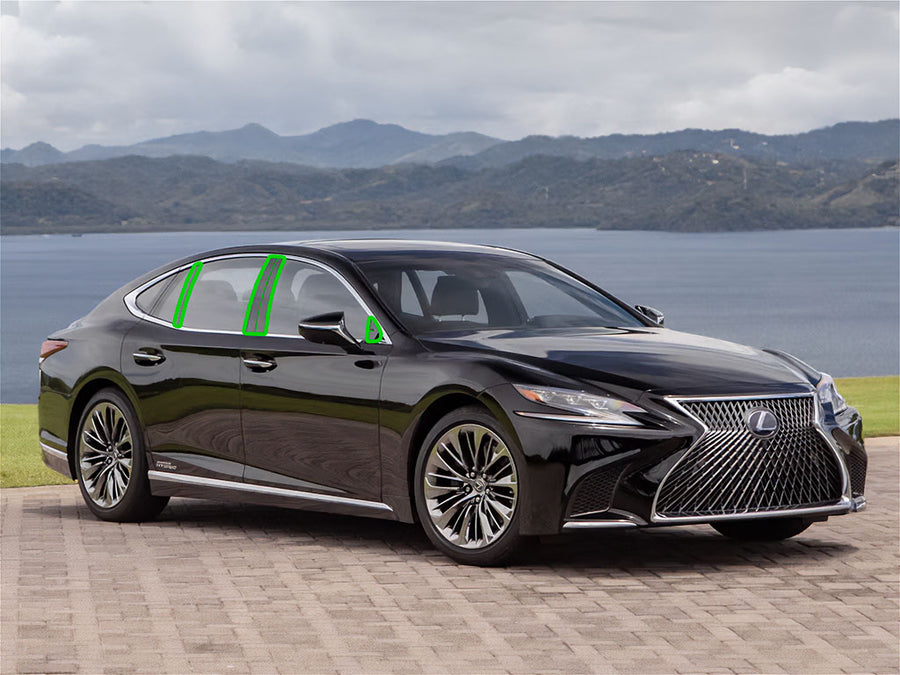 lexus ls 2018-2023 Pillar Post Trim Installation Location