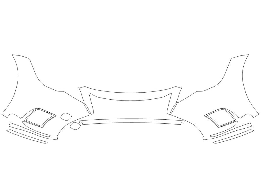 ls 3M Clear Bra Bumper Precut PPF Diagram