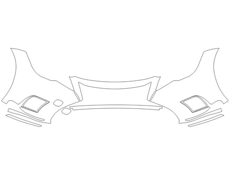 ls Avery Dennison Clear Bra Bumper Precut PPF Diagram