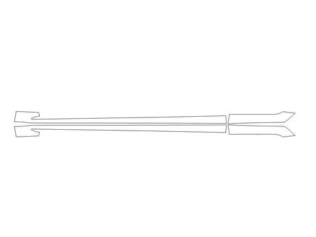 ls Avery Dennison Clear Bra Door Cup Precut PPF Diagram