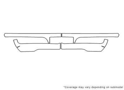 lx Avery Dennison Clear Bra Bumper Precut PPF Diagram