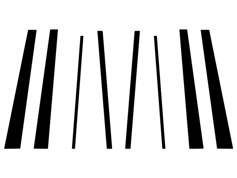 lexus lx 1998-2007 Carbon Fiber Pillar Trim Diagram