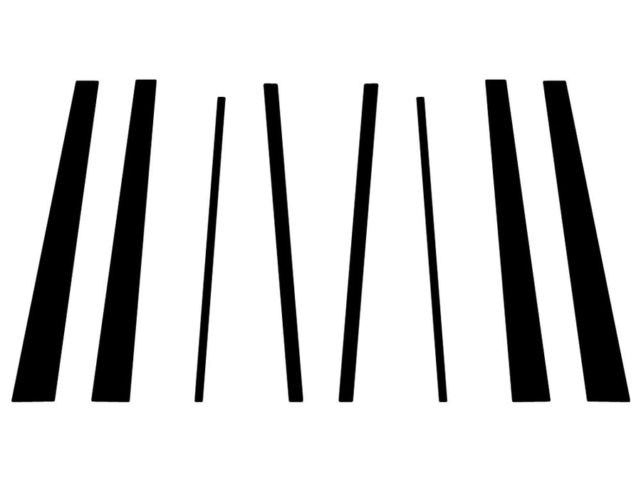 lexus lx 1998-2007 Carbon Fiber Pillar Trim Diagram