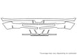 lx 3M Clear Bra Bumper Precut PPF Diagram
