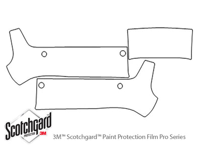 lx 3M Clear Bra Door Cup Precut PPF Diagram