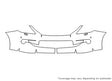lx 3M Clear Bra Bumper Precut PPF Diagram