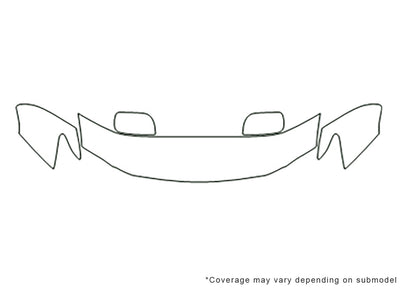 lx 3M Clear Bra Hood Precut PPF Diagram