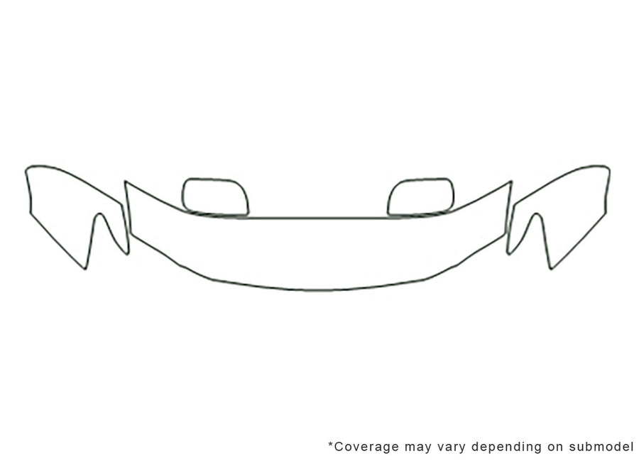 lx 3M Clear Bra Hood Precut PPF Diagram