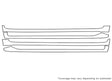 lx 3M Clear Bra Door Cup Precut PPF Diagram