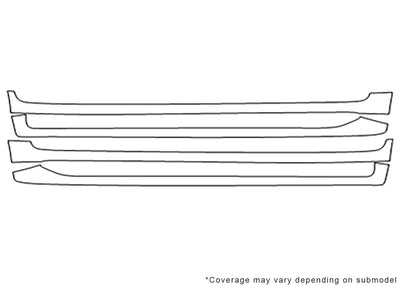 lx Avery Dennison Clear Bra Door Cup Precut PPF Diagram