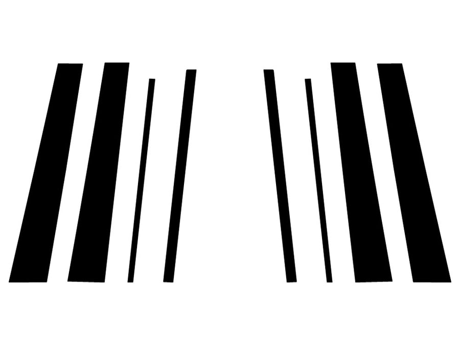 lexus lx 2008-2023 Carbon Fiber Pillar Trim Diagram
