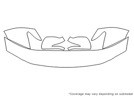 lx Avery Dennison Clear Bra Hood Precut PPF Diagram