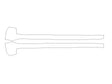 lx 3M Clear Bra Door Cup Precut PPF Diagram