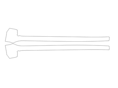 lx 3M Clear Bra Door Cup Precut PPF Diagram