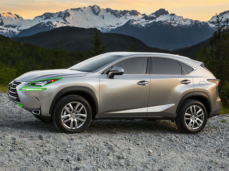lexus nx 2015-2017 Headlight Protection Installation Location