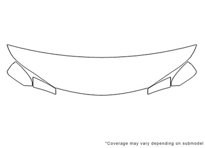 nx 3M Clear Bra Hood Precut PPF Diagram