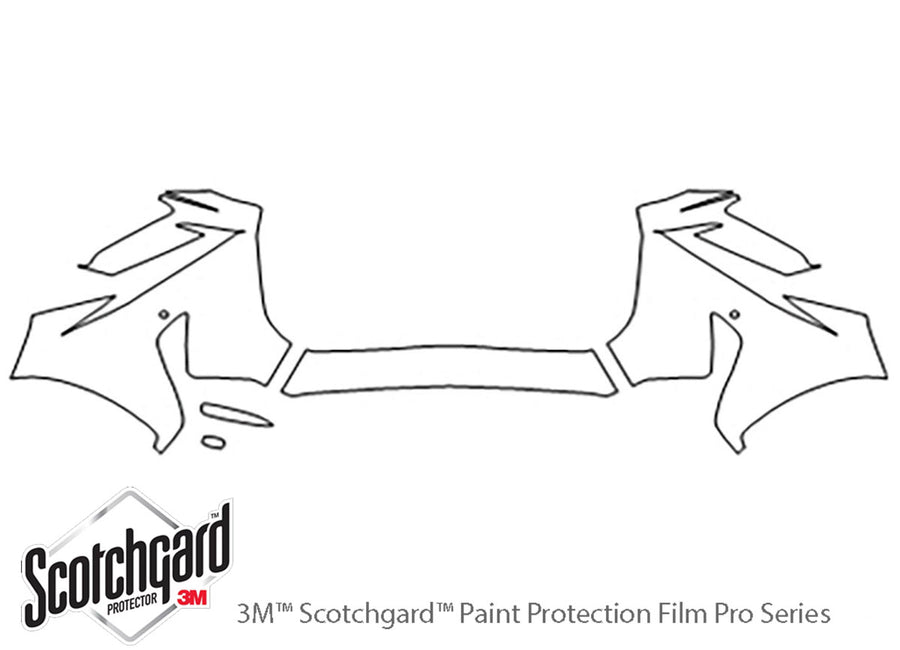 nx 3M Clear Bra Bumper Precut PPF Diagram