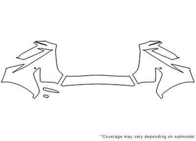 nx 3M Clear Bra Bumper Precut PPF Diagram