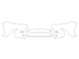 nx 3M Clear Bra Bumper Precut PPF Diagram