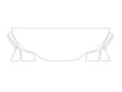 nx Avery Dennison Clear Bra Hood Precut PPF Diagram