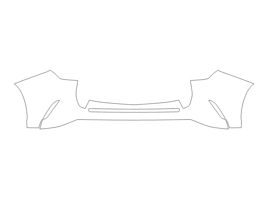 nx Avery Dennison Clear Bra Door Cup Precut PPF Diagram
