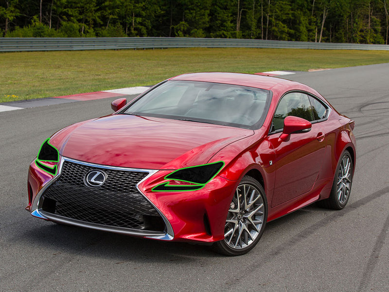 lexus rc 2015-2018 Headlight Tint Location