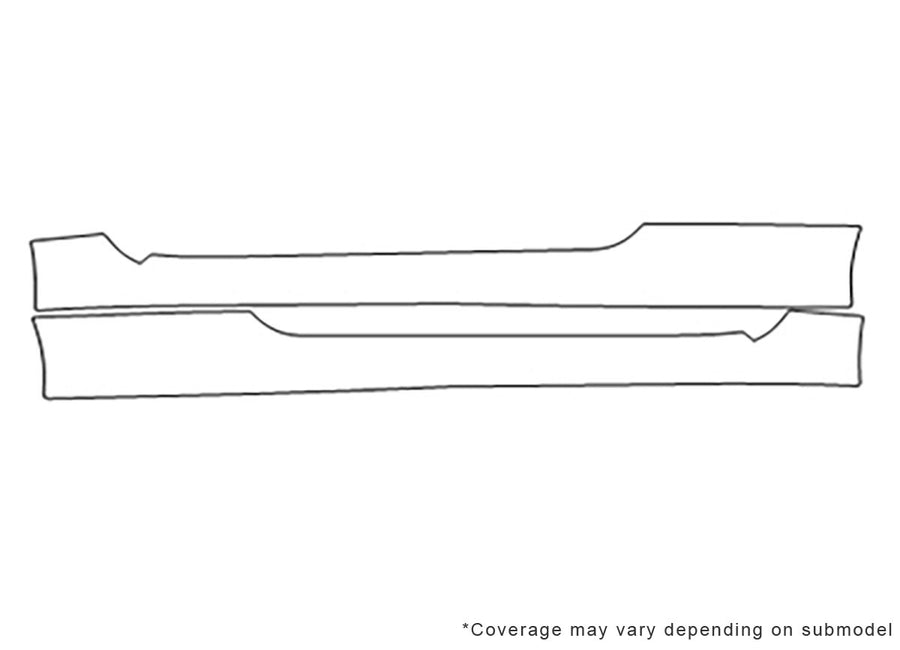 rc 3M Clear Bra Door Cup Precut PPF Diagram